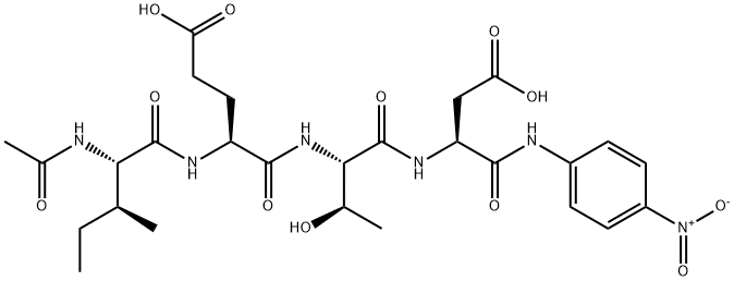 AC-ILE-GLU-THR-ASP-PNA 结构式