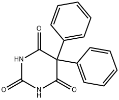 5,5-二苯基嘧啶-2,4,6(1H,3H,5H)-三酮 结构式