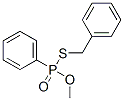 フェニルホスホノチオ酸S-ベンジルO-メチル 化学構造式