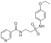 N-[2-[[(4-Ethoxyphenyl)amino]sulfonyl]ethyl]-3-pyridinecarboxamide Struktur