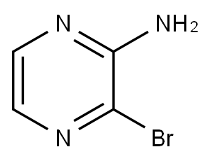 2-氨基-3-溴吡嗪, 21943-12-4, 结构式