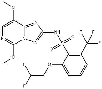五氟磺草胺, 219714-96-2, 结构式