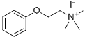 trimethyl-(2-phenoxyethyl)azanium Structure