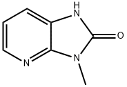 3-メチル-1H-イミダゾ[4,5-B]ピリジン-2(3H)-オン 化学構造式