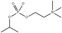 Ethanaminium, 2-hydroxy(1-methylethoxy)phosphinyloxy-N,N,N-trimethyl-, inner salt Struktur