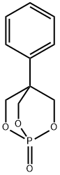 4-フェニル-2,6,7-トリオキサ-1-ホスファビシクロ[2.2.2]オクタン1-オキシド 化学構造式