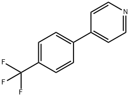 4-[4-(トリフルオロメチル)フェニル]ピリジン 化学構造式