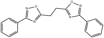 3-Phenyl-5-[2-(3-phenyl-1,2,4-oxadiazol-5-yl)ethyl]-1,2,4-oxadiazole Struktur