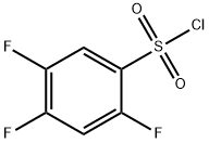 2,4,5-トリフルオロベンゼンスルホニルクロリド 化学構造式