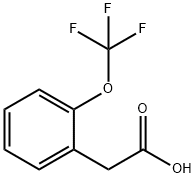 2-(トリフルオロメトキシ)フェニル酢酸 化学構造式