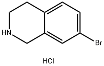 7-溴-1,2,3,4-四氢异喹啉盐酸盐 结构式