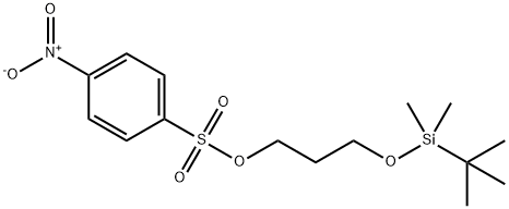 (叔丁基二甲基硅氧基)丙基-4-硝基苯磺酸酯 结构式
