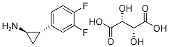 (1R,2S)-2-(3,4-二氟苯基)环丙胺 (2R,3R)-2,3-二羟基丁二酸盐, 220352-39-6, 结构式