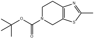 5-BOC-2-甲基-6,7-二氢噻唑并[5,4-C]吡啶 结构式