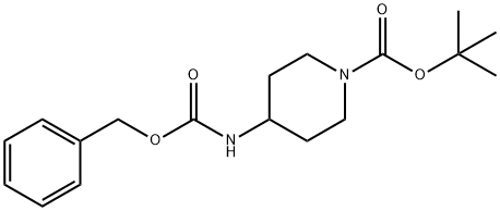 N-BOC-4-CBZ-氨基哌啶, 220394-97-8, 结构式