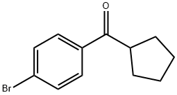 4-ブロモフェニルシクロペンチルケトン 化学構造式