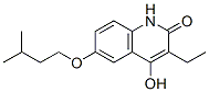 3-Ethyl-4-hydroxy-6-(isopentyloxy)quinolin-2(1H)-one Struktur