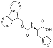 FMOC-D-3-(3-噻吩基)丙氨酸, 220497-90-5, 结构式