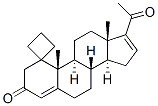 16,17-cyclopropanoprogesterone Structure