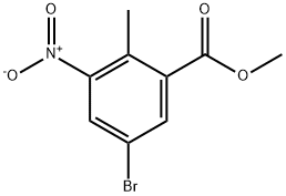 5-BROMO-2-METHYL-3-NITROPHENYL METHYLCARBOXYLATE Struktur