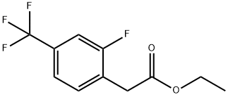 ETHYL 2-FLUORO-4-(TRIFLUOROMETHYL)PHENYLACETATE Structure