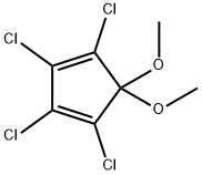 5,5-二甲氧基-1,2,3,4-四氯环戊二烯, 2207-27-4, 结构式