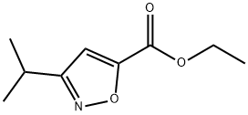 3-イソプロプイルイソキサゾール-5-カルボン酸エチル 化学構造式
