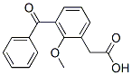 (3-BENZOYL-2-METHOXYPHENYL)ACETIC ACID, 22071-32-5, 结构式