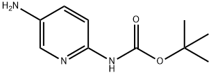5-氨基吡啶-2-氨基甲酸叔丁酯 结构式