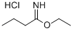 ブチルイミド酸エチル 塩酸塩 化学構造式