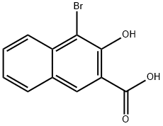 4-ブロモ-3-ヒドロキシ-2-ナフトエ酸 化学構造式
