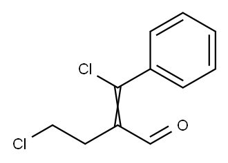 4-CHLORO-2-(CHLOROPHENYLMETHYLENE)BUTYRALDEHYDE, 22080-93-9, 结构式