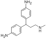 Propylamine, 3,3-bis(4-aminophenyl)-N-methyl- Struktur