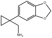 [1-(2H-1,3-benzodioxol-5-yl)cyclopropyl]methanamine Structure