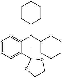 2-二环己基膦-苯乙酮缩乙二醇 结构式