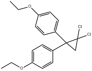 1,1-Dichloro-2,2-bis(p-ethoxyphenyl)cyclopropane 结构式