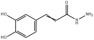 2-Propenoic acid, 3-(3,4-dihydroxyphenyl)-, hydrazide Struktur