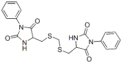 5,5'-(メチレンビスチオビスメチレン)ビス(3-フェニル-2,4-イミダゾリジンジオン) 化学構造式