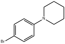 1-(4-ブロモフェニル)ピペリジン 化学構造式