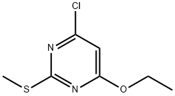 4-氯-6-乙氧基-2-甲硫基嘧啶 结构式