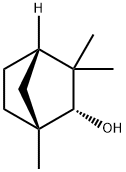[1R,4S,(+)]-1,3,3-トリメチルビシクロ[2.2.1]ヘプタン-2β-オール 化学構造式