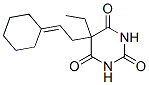 5-(2-cyclohexylidene-ethyl)-5-ethylbarbiturate 结构式