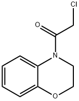4-(クロロアセチル)-3,4-ジヒドロ-2H-1,4-ベンゾキサジン 化学構造式
