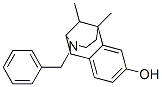 3-benzyl-1,2,3,4,5,6-hexahydro-6,11-dimethyl-2,6-methano-3-benzazocin-8-ol  Struktur