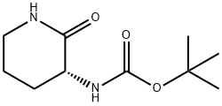 (R)-3-(BOC-氨基)-2-氧代哌啶 结构式
