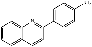 苯烯胺,4-(2-喹啉基)- 结构式