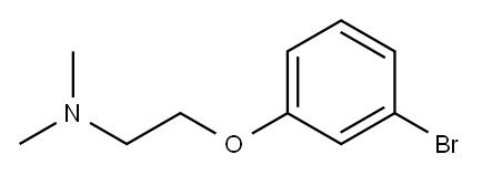 2-(3-ブロモフェノキシ)-N,N-ジメチルエタンアミン 化学構造式