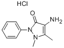 4-アミノアンチピリン塩酸塩 化学構造式