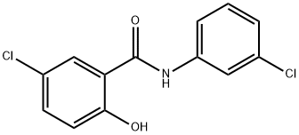 5-氯-N-(3-氯苯基)-2-羟基苯甲酰胺, 22203-98-1, 结构式