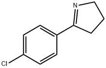 5-(4-クロロフェニル)-3,4-ジヒドロ-2H-ピロール 化学構造式